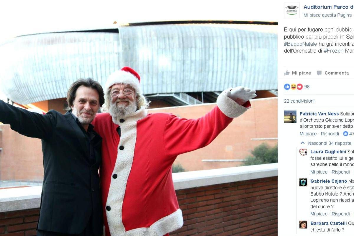 Babbo Natale Esiste Testo.Babbo Natale Non Esiste Ma Il Nuovo Direttore D Orchestra Ci Fa Le Foto Insieme