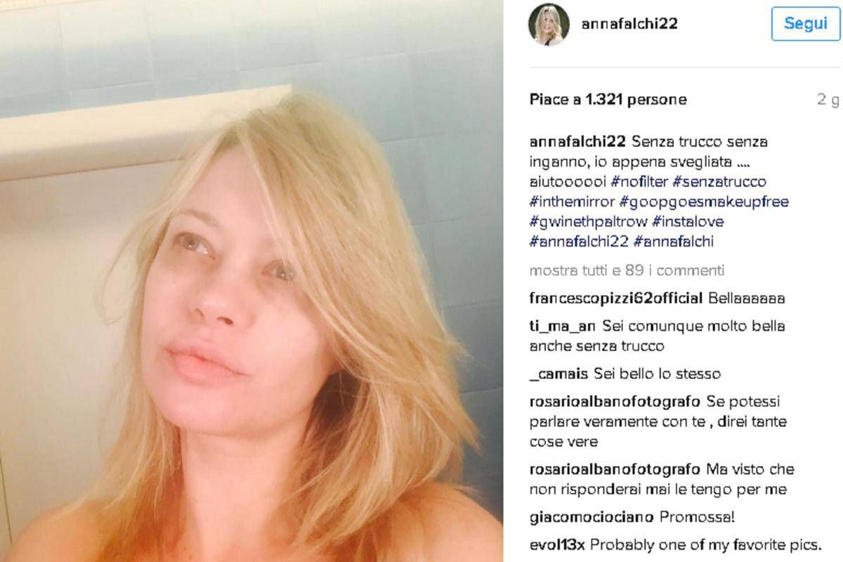 Senza Trucco E Senza Inganno Anna Falchi Al Risveglio Su