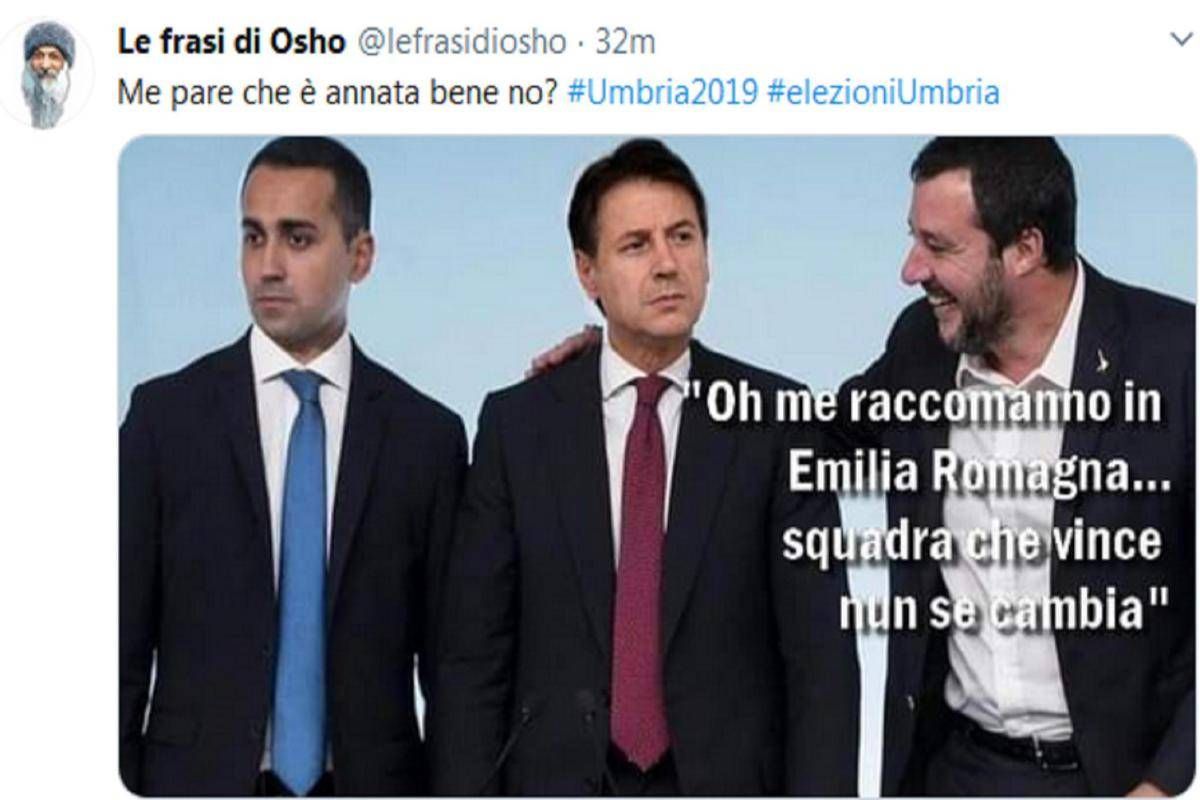 Disfatta M5s Pd In Umbria Salvini Ride Con Osho