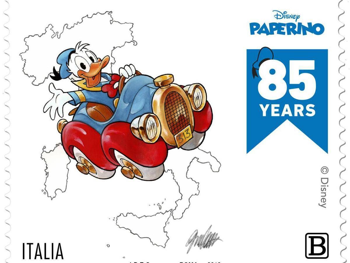 Fumetti Paperino Compie 85 Anni E Diventa Un Francobollo