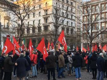 Manifestazione antifascista di Anpi a Milano Manifestazione antifascista di Anpi a Milano