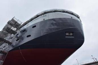 Fincantieri vara la rompighiaccio 'Kronprins Haakon', studierà clima e fondali Fincantieri vara la rompighiaccio 'Kronprins Haakon', studierà clima e fondali