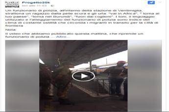 Fuori dalle p..., tornatene in Africa: bufera su poliziotto Fuori dalle p..., tornatene in Africa: bufera su poliziotto