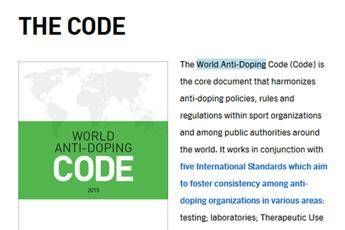 Cosa prevede il codice Wada Cosa prevede il codice Wada