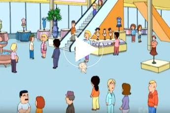 'Avvertimento' su Kevin Spacey in un cartoon del 2005 'Avvertimento' su Kevin Spacey in un cartoon del 2005
