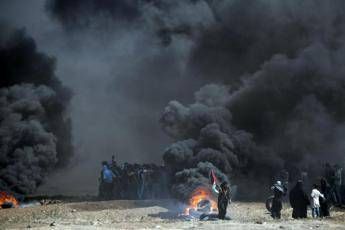 Apre ambasciata Usa, inferno a Gaza Apre ambasciata Usa, inferno a Gaza
