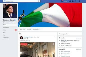 Conte sbarca su Facebook Conte sbarca su Facebook