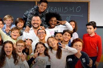Salvini 'alla lavagna', bufera su Rai3 Salvini 'alla lavagna', bufera su Rai3