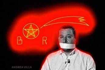 Imbavagliato da Br, post choc su Salvini Imbavagliato da Br, post choc su Salvini