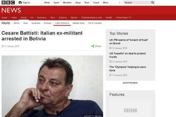Battisti catturato, la notizia fa il giro del mondo Battisti catturato, la notizia fa il giro del mondo