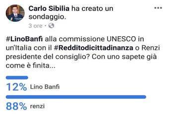 Banfi o Renzi?, sondaggio boomerang per Sibilia Banfi o Renzi?, sondaggio boomerang per Sibilia