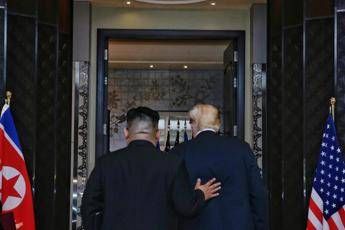 Kim e Trump a quattr'occhi Kim e Trump a quattr'occhi