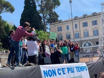 Greta a Roma: Prepariamoci a lottare per anni /Foto Greta a Roma: Prepariamoci a lottare per anni /Foto