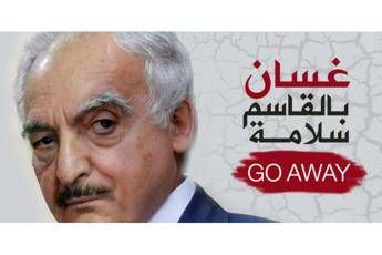 Salamé come Haftar, corteo a Tripoli: Andate via Salamé come Haftar, corteo a Tripoli: Andate via