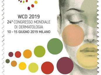 Un francobollo per il Congresso mondiale di Dermatologia, WCD2019 Un francobollo per il Congresso mondiale di Dermatologia, WCD2019