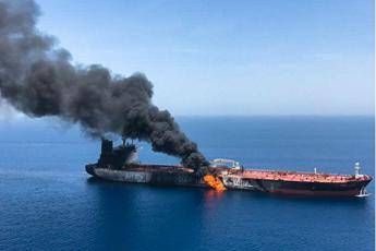 Petroliere sotto attacco in Golfo Oman Petroliere sotto attacco in Golfo Oman