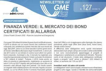 Energia, online nuovo numero newsletter Gme Energia, online nuovo numero newsletter Gme