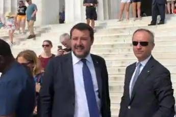Salvini a Washington, la gaffe sulla scalinata di Rocky Salvini a Washington, la gaffe sulla scalinata di Rocky