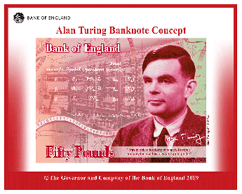 Alan Turing sulla nuova banconota da 50 sterline Alan Turing sulla nuova banconota da 50 sterline