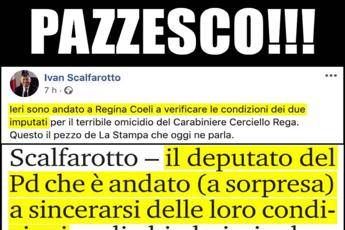 Carabiniere ucciso, Scalfarotto in carcere. Ira Salvini Carabiniere ucciso, Scalfarotto in carcere. Ira Salvini