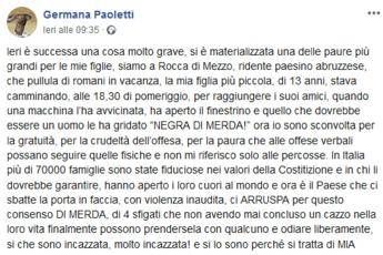 Negra di m...., insulti contro figlia assessore municipale Negra di m...., insulti contro figlia assessore municipale