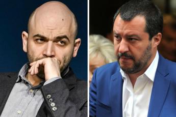 Scontro Saviano-Salvini