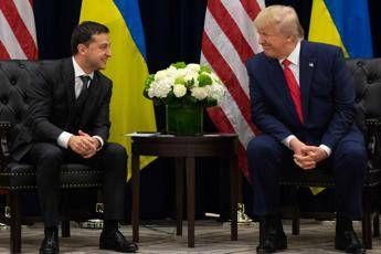 Casa Bianca diffonde prima telefonata Trump-Zelensky Casa Bianca diffonde prima telefonata Trump-Zelensky
