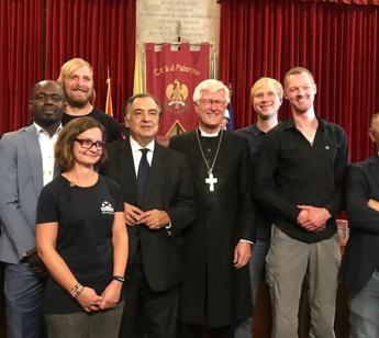 Palermo, Vescovo Bedford-Strohm incontra equipaggio Se watch