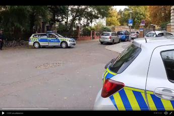 Halle, la polizia schierata davanti alla sinagoga/Video