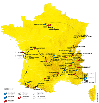 Ecco il Tour de France 2020, partenza (anticipata) da Nizza Ecco il Tour de France 2020, partenza (anticipata) da Nizza