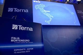 Terna, inaugurato 'ponte elettrico' tra Italia e Montenegro
