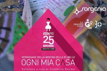 Violenza su donne, inaugurata la mostra delle Ri-Belle 'Ogni mia casa'