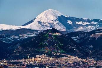 Natale A Gubbio Si Accende L Albero Piu Grande Del Mondo