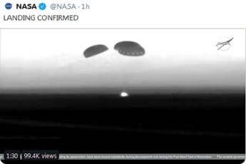 Spazio, atterrata capsula Starliner della Nasa Spazio, atterrata capsula Starliner della Nasa
