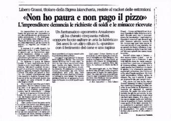 Libero Grassi, 29 anni fa la lettera al 'Caro estorsore'