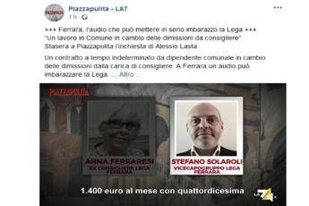 Piazzapulita: Ecco l'audio che imbarazza la Lega Piazzapulita: Ecco l'audio che imbarazza la Lega