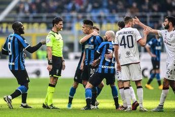 Serie A, Inter pari anche col Cagliari. Lautaro gol e rosso Serie A, Inter pari anche col Cagliari. Lautaro gol e rosso