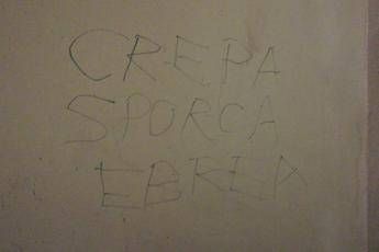 Maria, vittima della scritta antisemita: Ecco perché non la cancello Maria, vittima della scritta antisemita: Ecco perché non la cancello