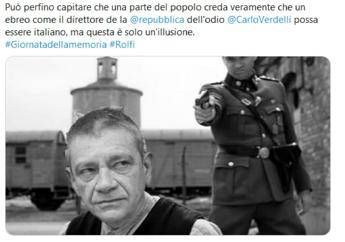 Shoah, post choc contro Segre e giornalisti Repubblica Shoah, post choc contro Segre e giornalisti Repubblica