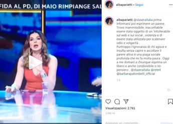 Alba Parietti: Salvini ha scatenato haters contro di me