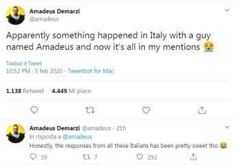 Che succede in Italia?, l'Amadeus 'americano' travolto su Twitter
