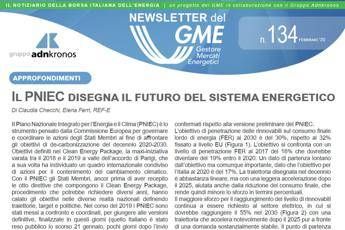 Energia, online nuovo numero newsletter Gme Energia, online nuovo numero newsletter Gme