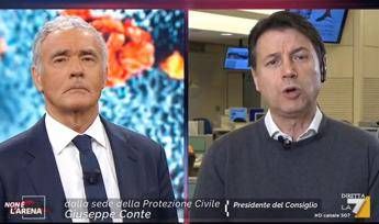 Massimo Giletti e il complimento a Conte: C... di pietra Massimo Giletti e il complimento a Conte: C... di pietra