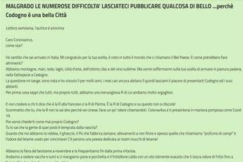 Coronavirus, sul sito del Comune di Codogno lettera aperta al Covid-19 Coronavirus, sul sito del Comune di Codogno lettera aperta al Covid-19