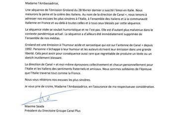 Chiediamo scusa all'Italia, la lettera di Canal+ Chiediamo scusa all'Italia, la lettera di Canal+