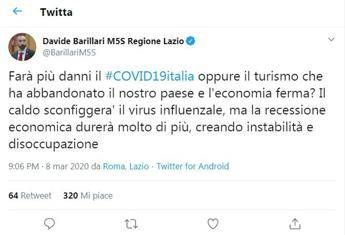Il caldo sconfiggerà il virus influenzale, bufera sul grillino Il caldo sconfiggerà il virus influenzale, bufera sul grillino