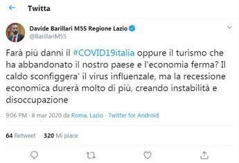 Il caldo sconfiggerà il virus influenzale, bufera sul grillino