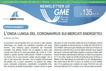 Energia, online il nuovo numero della newsletter Gme