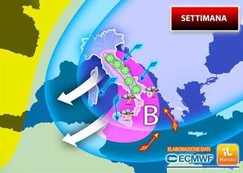 Meteo, settimana invernale con maltempo