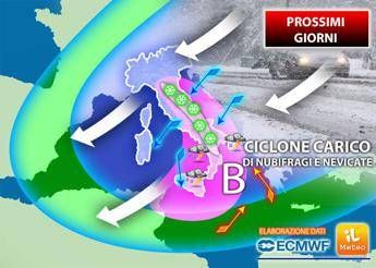 Meteo, torna l'inverno: ecco pioggia e neve